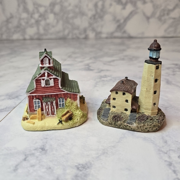 1996 Liberty Falls Miniature Village Set Of 2 International Resourcing Services - Picture 3 of 8